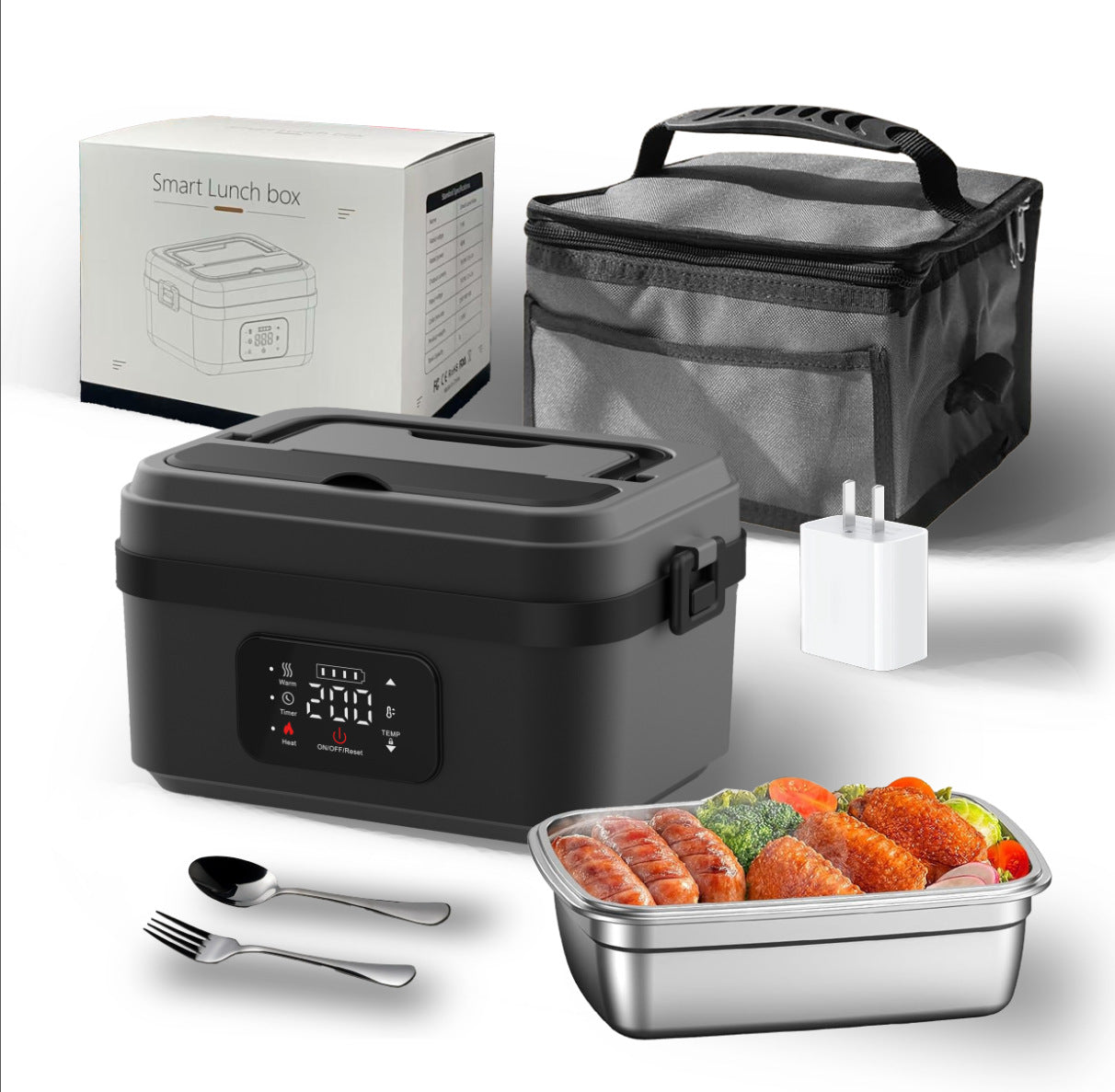 Rechargeable Food Heater with LCD